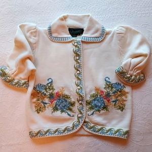 Cullinane Sweater with Floral Embroidery
